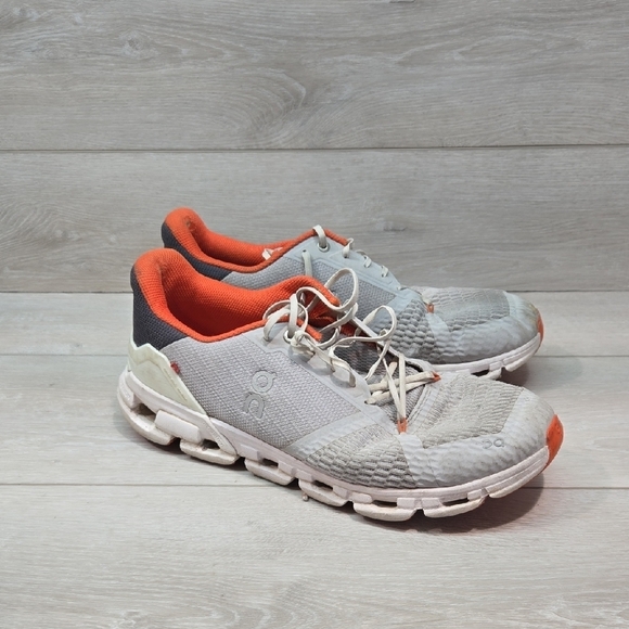 On Cloud Runner Men's Gray &Orange Athletic Shoes Running Sneakers Sz 10